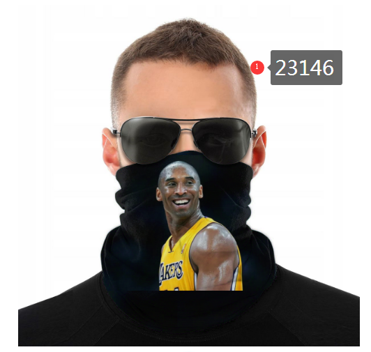 NBA 2021 Los Angeles Lakers #24 kobe bryant 23146 Dust mask with filter->->Sports Accessory